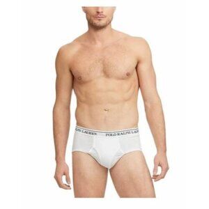 NEW! Polo Ralph Lauren White 2 Pack Briefs Underwear Big & Tall Size 3X